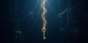 自律神経の調律と悪夢の解決を象徴する黄金の糸とDream Codexの紋章