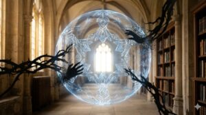 対人関係の夢を現象学的視点で象徴化した、境界線（バウンダリー）を守る静寂な光の結界