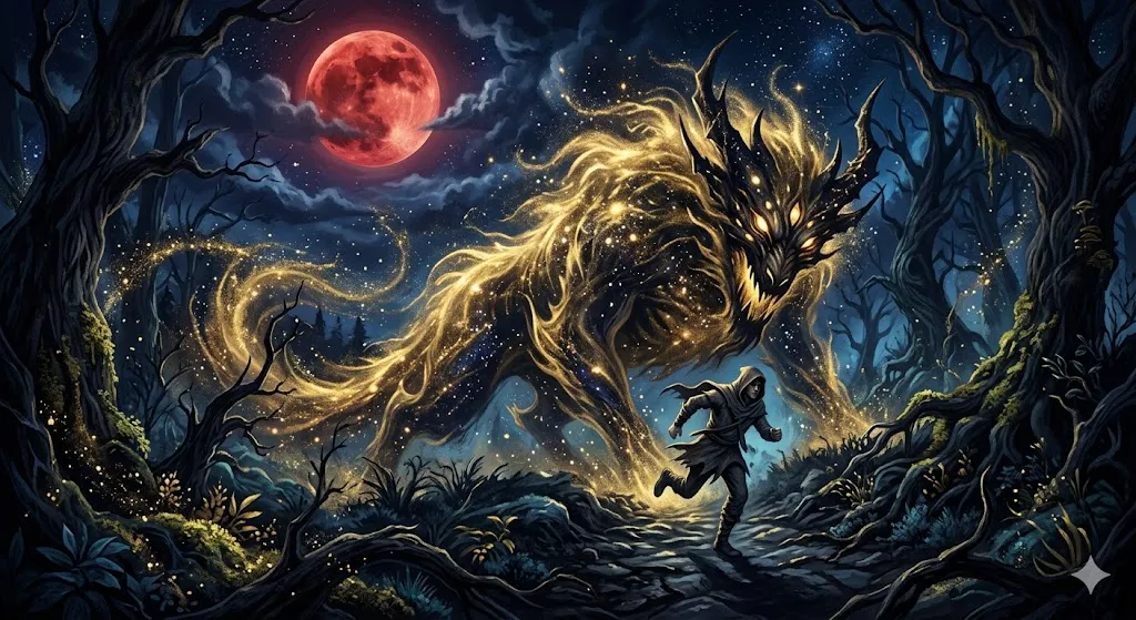 怪物に追いかけられる夢の象徴——恐怖の影を抱きしめ、自分の中の強大な活力を統合する魂の通過儀礼