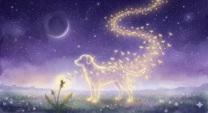 犬が死ぬ夢の象徴——古い役割が終わり、新しい生命エネルギーへと昇華される再生のサイクル