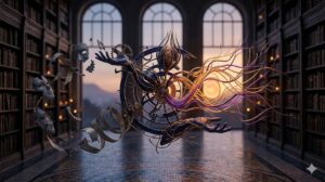 生命リズムを再構築する夢を深層心理学的視点で象徴化した、崩壊する仮面と新たな拍動の概念図。