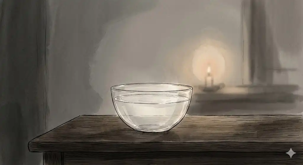 水の夢がもたらす心のノイズの引き算と凪の静寂を取り戻すワークのイラスト