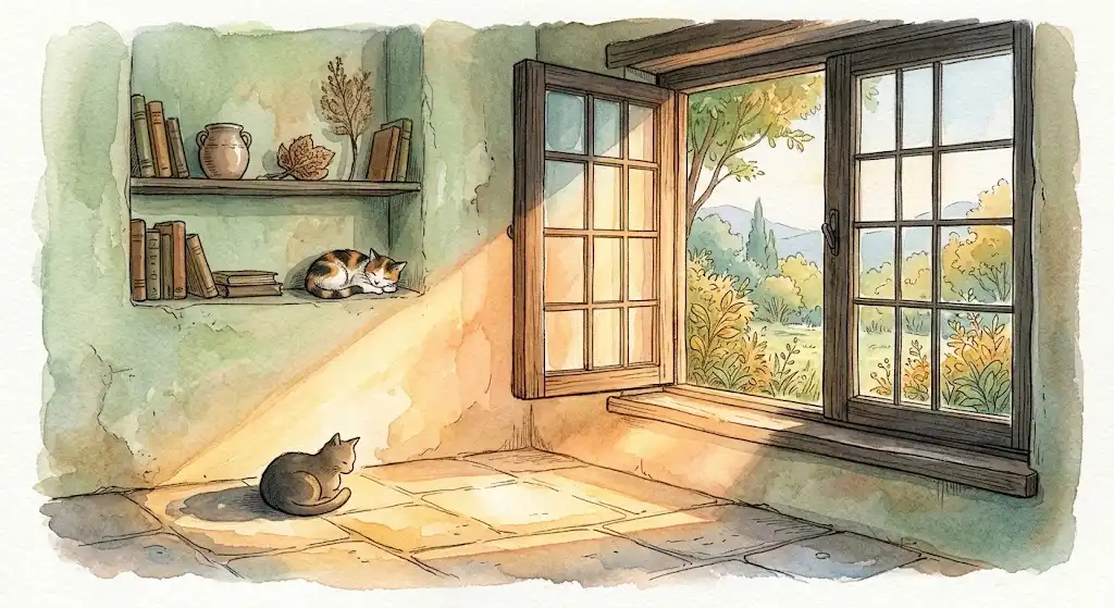 猿がなつく夢とユング心理学の視点、警戒が緩む心の変化を象徴する光の情景